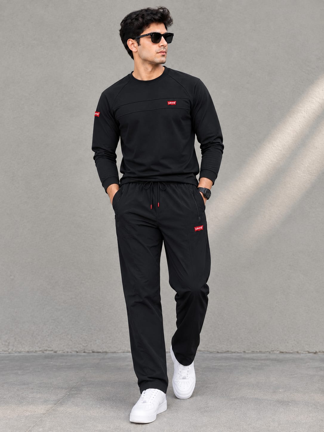 Men's Tracksuit – Premium Black Co-ord Set